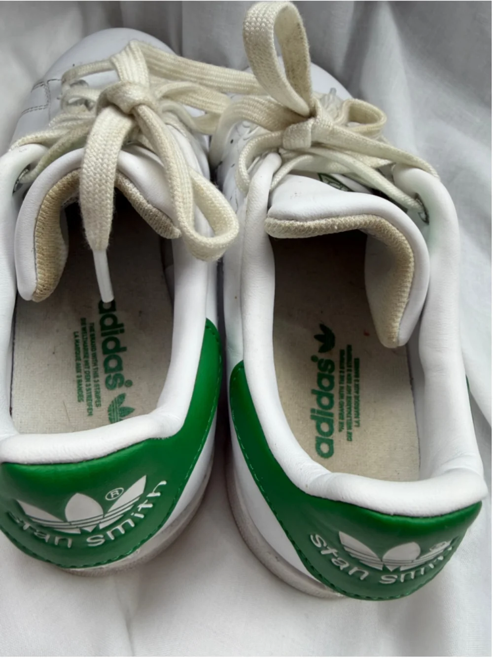 ⁠adidas Stan Smith White Fairway Green Sneakers 6 Low top court shoes Minimalist